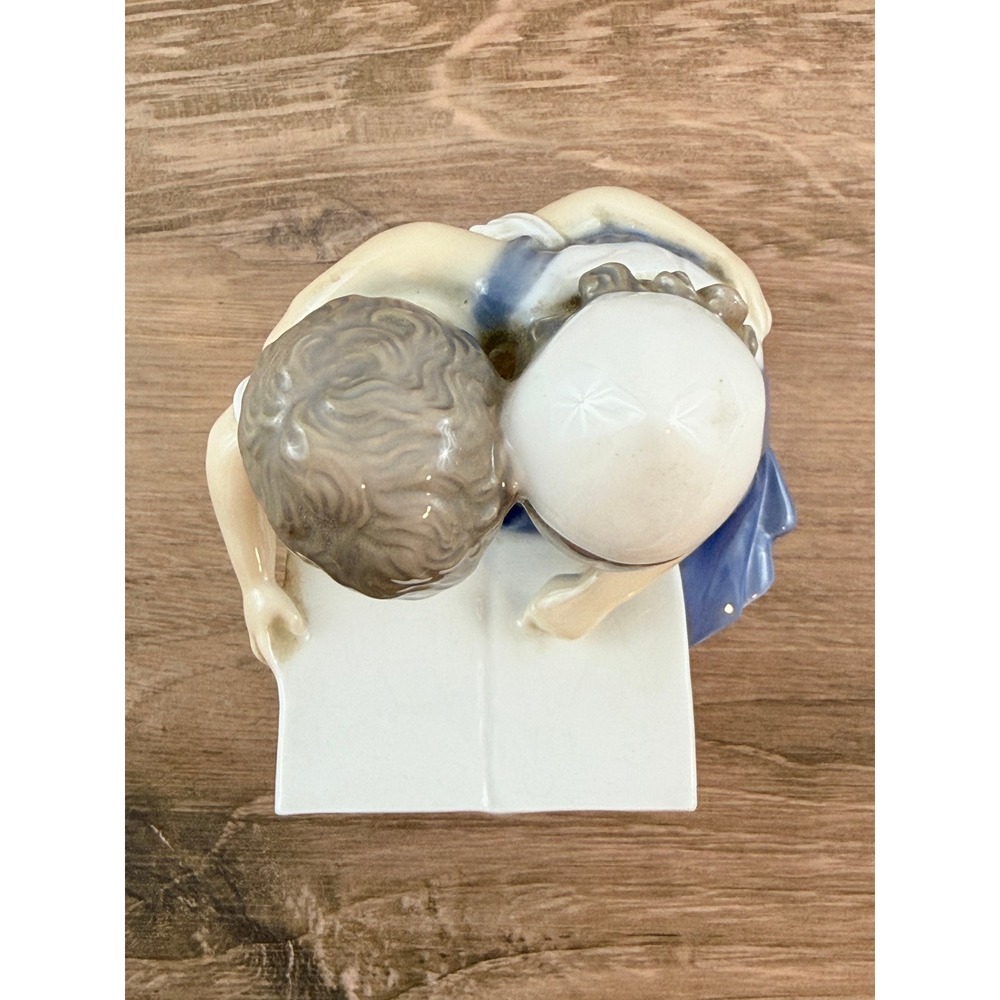 VTG 1948 Bing & Grondahl Denmark "Children Reading" Porcelain Figurine - Picture 5 of 9